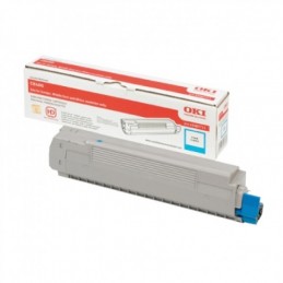 OKI C8600 / C8800 Cyan Toner Голубой тонер-картридж (43487711, 43487723), (6K)
