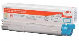 OKI C3520 MFP / C3530 MFP Cyan toner Голубой тонер-картридж (43459323), (2K)