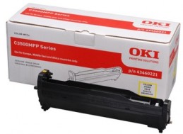 OKI C3520 MFP / C3530 MFP / MC350 / MC360 Yellow drum Желтый фотобарабан (драм-картридж) (43460221), (15K)