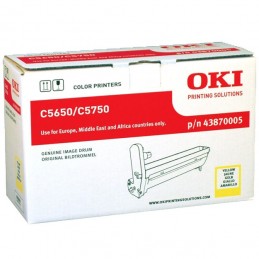 OKI C5650 / C5750 Yellow drum Желтый фотобарабан (драм-картридж) (43870005), (20K)