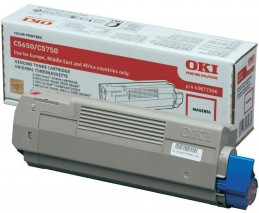 OKI C5650 / C5750 Magenta toner Розовый тонер-картридж (43872322, 43872306), (2K)