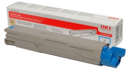 OKI C3300n / C3400n / C3450n / C3600n Cyan toner Голубой тонер-картридж повышенной емкости (43459347, 43459331), (2,5K)