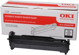 OKI C3300n / C3400n / C3450n / C3600n Black drum Чёрный фотобарабан (драм-картридж) (43460208), (15K)