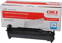 OKI C3300n / C3400n / C3450n / C3600n Cyan drum Голубой фотобарабан (драм-картридж) (43460207), (15K)
