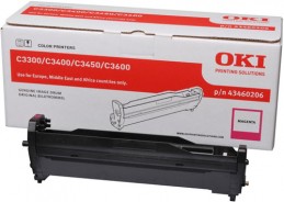 OKI C3300n / C3400n / C3450n / C3600n Magenta drum Розовый фотобарабан (драм-картридж) (43460206), (15K)