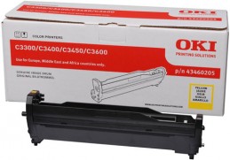 OKI C3300n / C3400n / C3450n / C3600n Yellow drum Желтый фотобарабан (драм-картридж) (43460205), (15K)