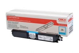 OKI C110 / C130n / MC160 Cyan toner Голубой тонер-картридж (44250719, 44250727), (1,5K)