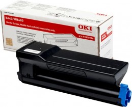 OKI B440 / MB480 Black toner Черный тонер-картридж повышенной емкости (43979216, 43979218), (12K)