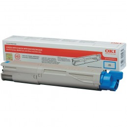 OKI C3520 MFP / C3530MFP / MC350 / MC360 Cyan Toner Голубой тонер-картридж повышенной емкости (43459371, 43459375), (2,5K)