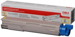 OKI C3520 MFP / C3530MFP / MC350 / MC360 Yellow toner Желтый тонер-картридж повышенной емкости (43459369, 43459373), (2,5K)