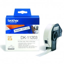 Brother DK-11203 QL-500 / QL-550 / QL-570 / QL-570VM / QL-580N / QL-650TD / QL-710W / QL-720NW / QL-1050 / QL-1050N / QL-1060N File folder labels(17мм x 87мм) Наклейки на корешок папки-регистратора (DK11203)