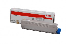 OKI C822n Yellow toner Желтый тонер-картридж (44844613, 44844625), (7,3K)