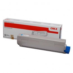 OKI C822n Cyan Toner Голубой тонер-картридж (44844615, 44844627), (7,3K)