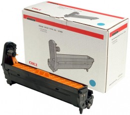 OKI C5100 / 5200 / C5300 / 5400 Cyan drum Голубой фотобарабан (драм-картридж) (42126607), (17K)