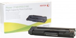 Xerox Phaser 3140 / 3155 / 3160 High Capacity Print Cartridge Black Черный тонер-картридж повышенной емкости (108R00909), (2,5K)