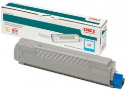 OKI MC873 / MC883 Cyan Toner Голубой тонер-картридж (45862847, 45862816), (10K)
