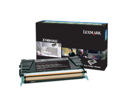 Lexmark X746de / X748de / X748dte Black High Yield Return Program Toner Cartridge Картридж с тонером высокой емкости (X746H1KG), (12K)