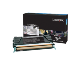 Lexmark X746de / X748de / X748dte Black High Yield Toner Cartridge Картридж с тонером высокой емкости (X746H2KG), (12K)