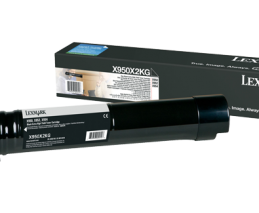 Lexmark X950de / X950dhe / X952de / X954de Black Extra High Yield Toner Cartridge Черный Картридж с тонером сверхвысокой емкости (X950X2KG), (32K)