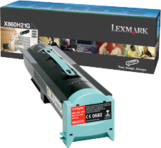 Lexmark X860e / X862e / X864e High Yield Toner Cartridge Картридж с тонером высокой емкости (X860H21G), (35K)