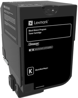 Lexmark CS720de / CS725de Black High Yield Return Program Toner Cartridge Черный Картридж с тонером высокой емкости (74C5HK0), (20K)