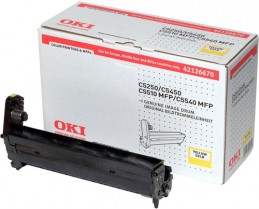 OKI C5250 / C5450 / C5510 MFP / C5540 MFP Yellow drum Желтый фотобарабан (драм-картридж) (42126670), (17K)