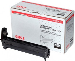 OKI C5250 / C5450 / C5510 MFP / C5540 MFP Black drum Чёрный фотобарабан (драм-картридж) (42126673), (17K)