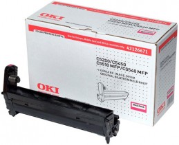 OKI C5250 / C5450 / C5510 MFP / C5540 MFP Magenta drum Розовый фотобарабан (драм-картридж) (42126671), (17K)