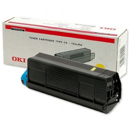 OKI C5100 / 5200 / C5300 / 5400 Yellow toner Желтый тонер-картридж (42127488, 42127405), (5K)
