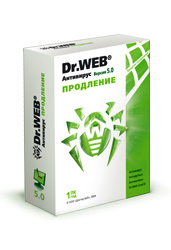 Антивирус Dr. Web® для Windows. Продление лицензии, картонная упаковка, на 12 месяцев, на 1ПК