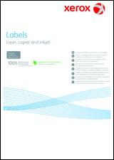 Xerox Наклейки на бумажной основе с закругленными краями( Labels A4 Laser/Copiers 33 Up) (003R97643)