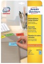 Avery Zweckform PACK L6035-20 Printable Labels with Removable Adhesive Желтые прямоугольные этикетки 63.5 x 33.9 мм, 24 этикетки на листе