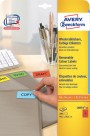 Avery Zweckform PACK L6057-20 Printable Labels with Removable Adhesive Желтые прямоугольные этикетки 99.1 x 38.1 мм, 14 этикеток на листе