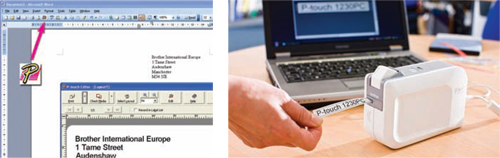 Профессиональные принтеры для печати наклеек Brother QL:Программа P-touch Editor Lite