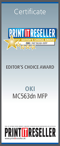 Ведущий аналитический журнал устройств печати из Великобритании рекомендует цветное многофункциональное устройство OKI MC563dn