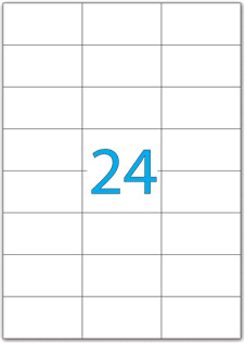 BRAUBERG Этикетка самоклеящаяся А4, 24 этикетки, 70х37 мм, белая