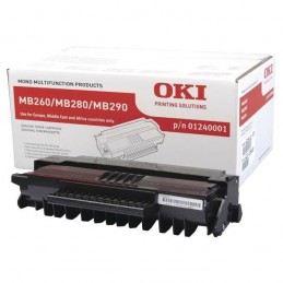 OKI MB260 / MB280 / MB290 Black toner Черный тонер-картридж повышенной емкости (01240001), (5,5K)