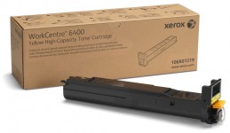 Xerox WorkCentre 6400 High Capacity Yellow Toner Cartridge Желтый тонер-картридж повышенной емкости (106R01319), (14K)