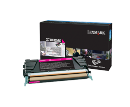 Lexmark X748de / X748dte Magenta High Yield Toner Cartridge Розовый Картридж с тонером высокой емкости (X748H2MG), (10K)