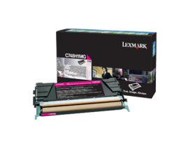 Lexmark C748e / C748de / C748dte Magenta High Yield Return Program Toner Cartridge Розовый Картридж с тонером высокой емкости (C748H1MG), (10K)