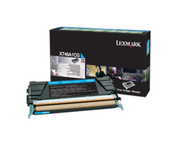 Lexmark X746de / X748de / X748dte Cyan Return Program Toner Cartridge Голубой Картридж с тонером (X746A1CG), (7K)