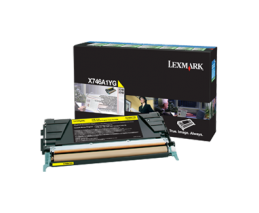 Lexmark X746de / X748de / X748dte Yellow Return Program Toner Cartridge Желтый Картридж с тонером (X746A1YG), (7K)