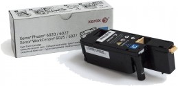 Xerox Phaser 6020 / 6022 / WorkCentre 6025 / 6027 Standard Capacity Cyan Print Cartridge Голубой тонер-картридж (106R02760), (1K)