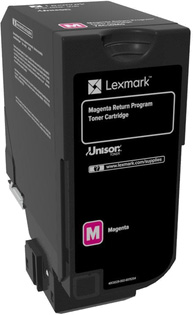 Lexmark CX725de / CX725dhe Magenta High Yield Return Program Toner Cartridge Розовый Картридж с тонером высокой емкости (84C5HM0), (16K)