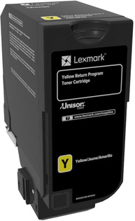 Lexmark CS725de Yellow High Yield Return Program Toner Cartridge Желтый Картридж с тонером высокой емкости (74C5HY0), (12K)